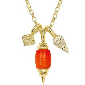 Kendra Scott Women's Muriel Charm Necklace Gold Ivory Mother of Pearl - NWT